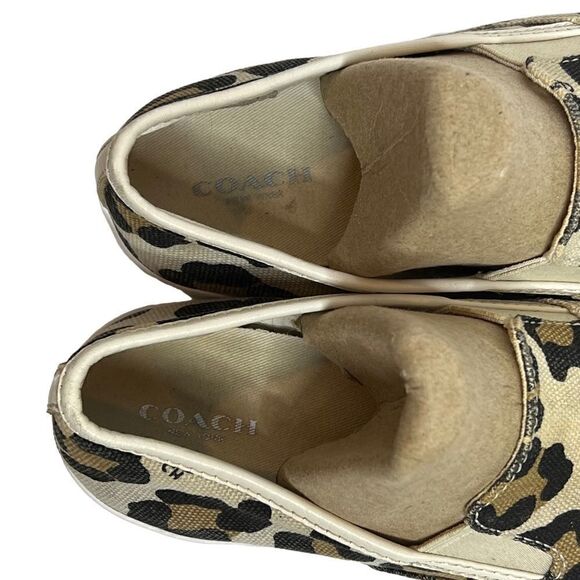 Coach leopard print Maggie slip on sneakers size 6.5 - Picture 5 of 16